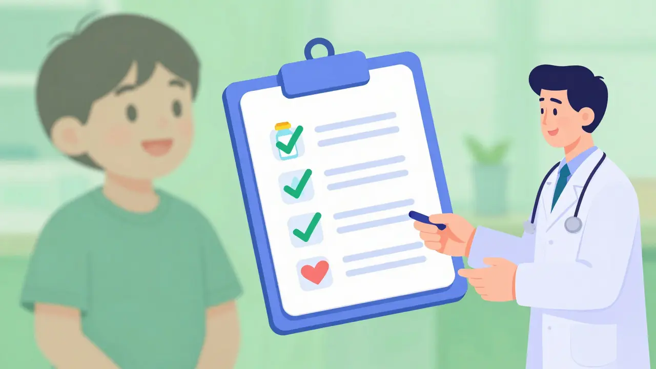 Conceptual illustration of a pre-operative checklist for parents to ensure child safety.